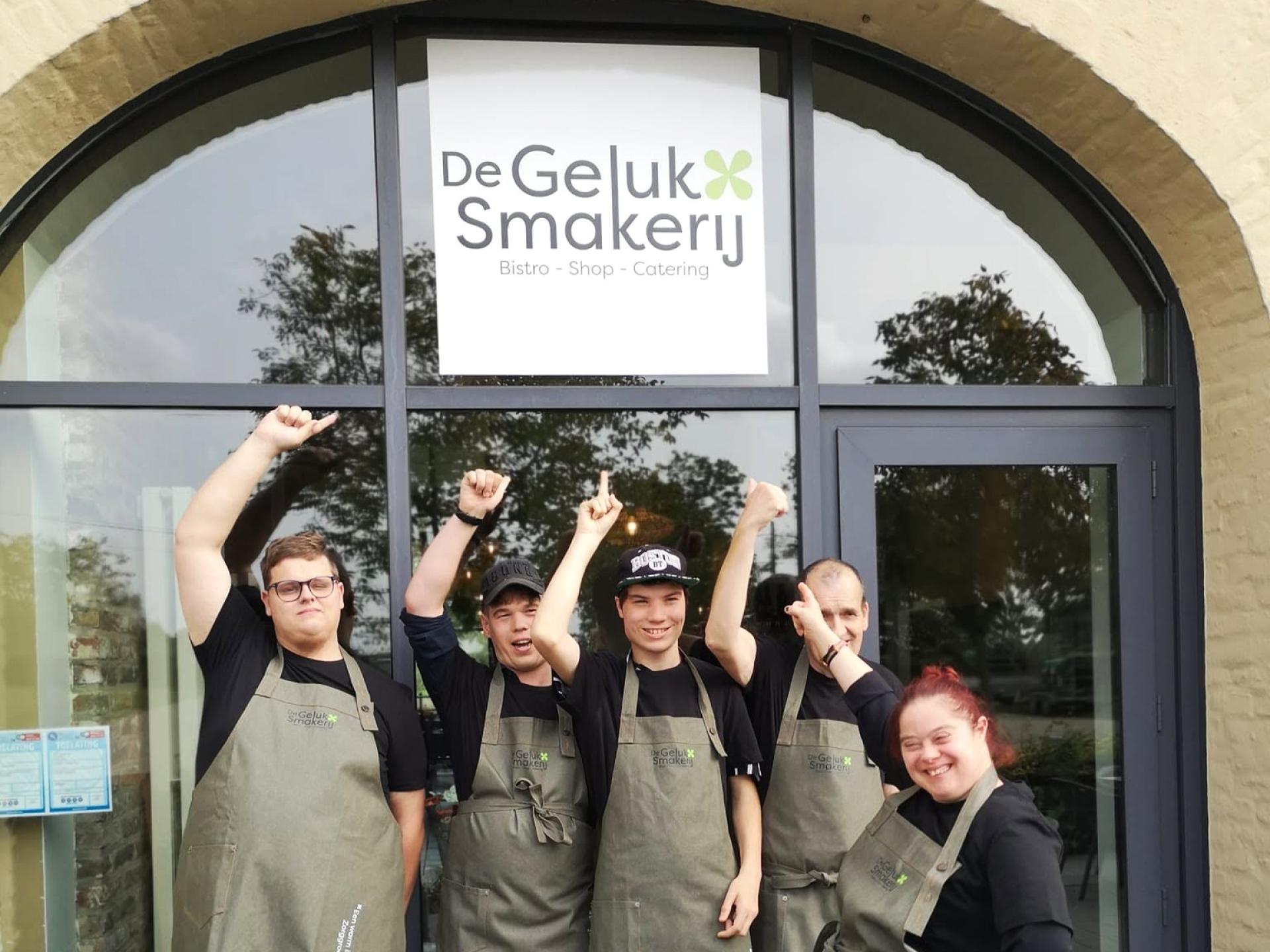 Team van De GelukSmakerij op campus Ommersteyn
